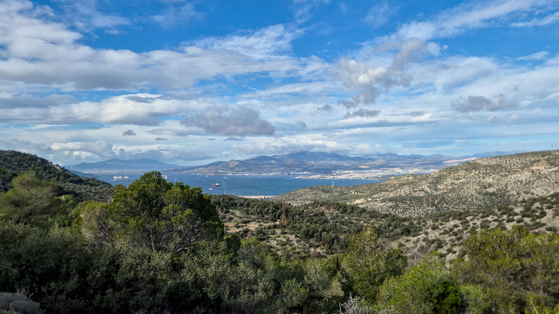 View of Megara and the nearby mountains.