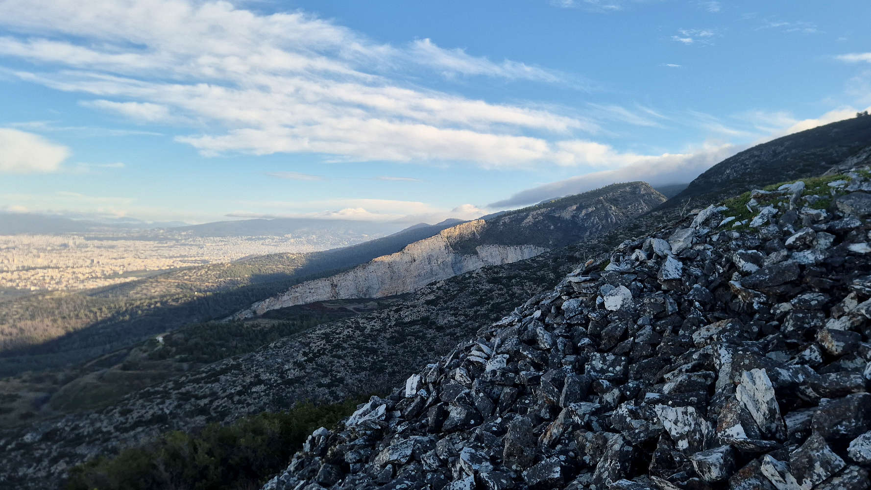 View of Kakorema from the ridge.