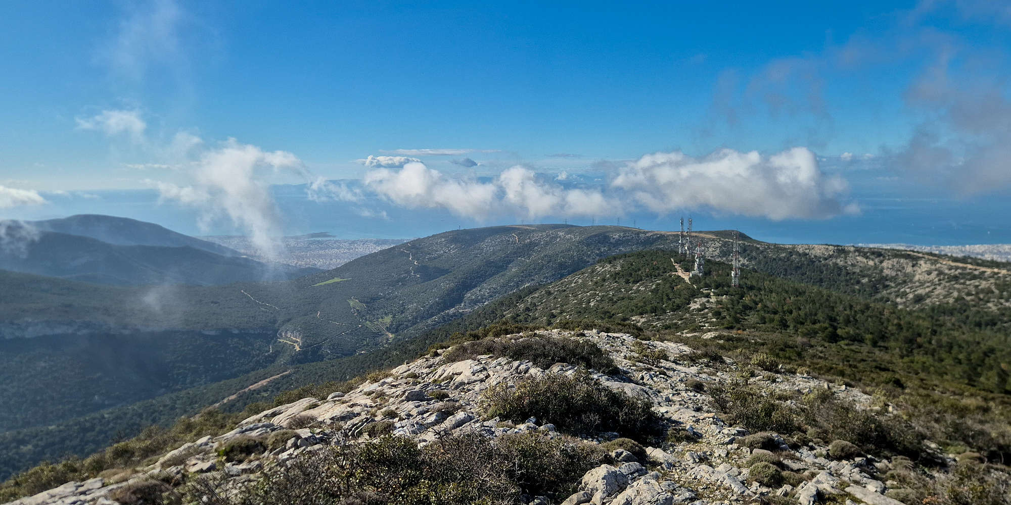 Panoramic views South from Point 966.