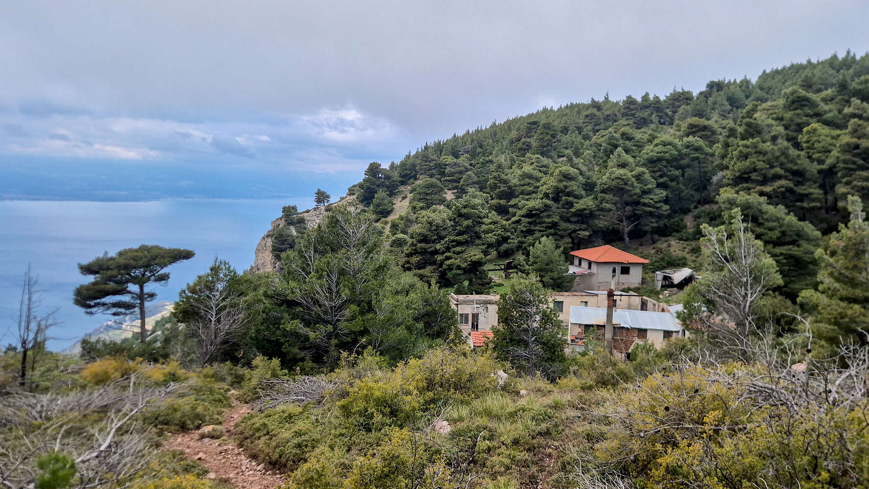 The Monastery of Apostle Paul above the Bay of Corinth.
