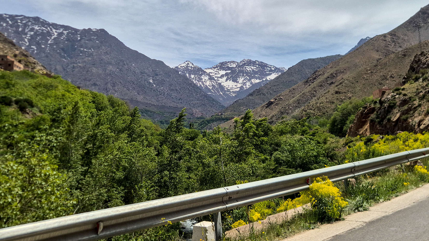 The NW aspect of Aksoual (3,912m) from Ouaoussalt.