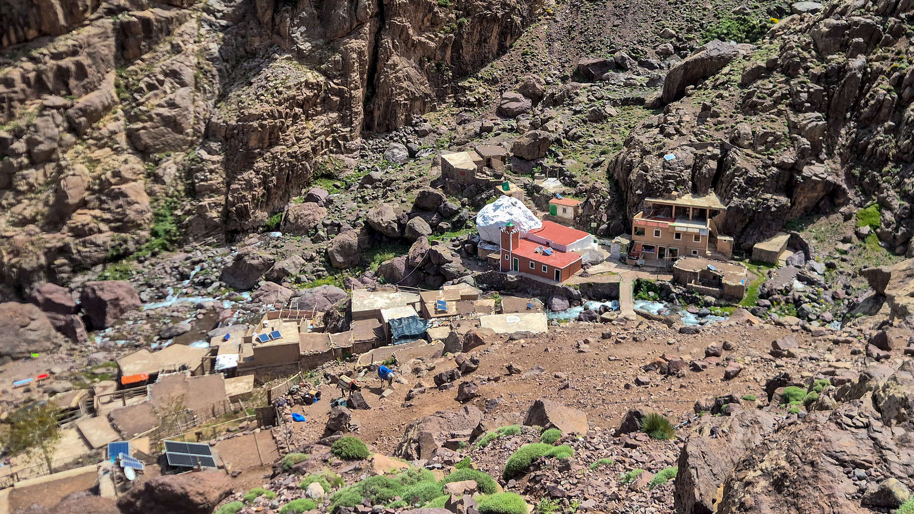 Sidi Chamharouch as seen from above.