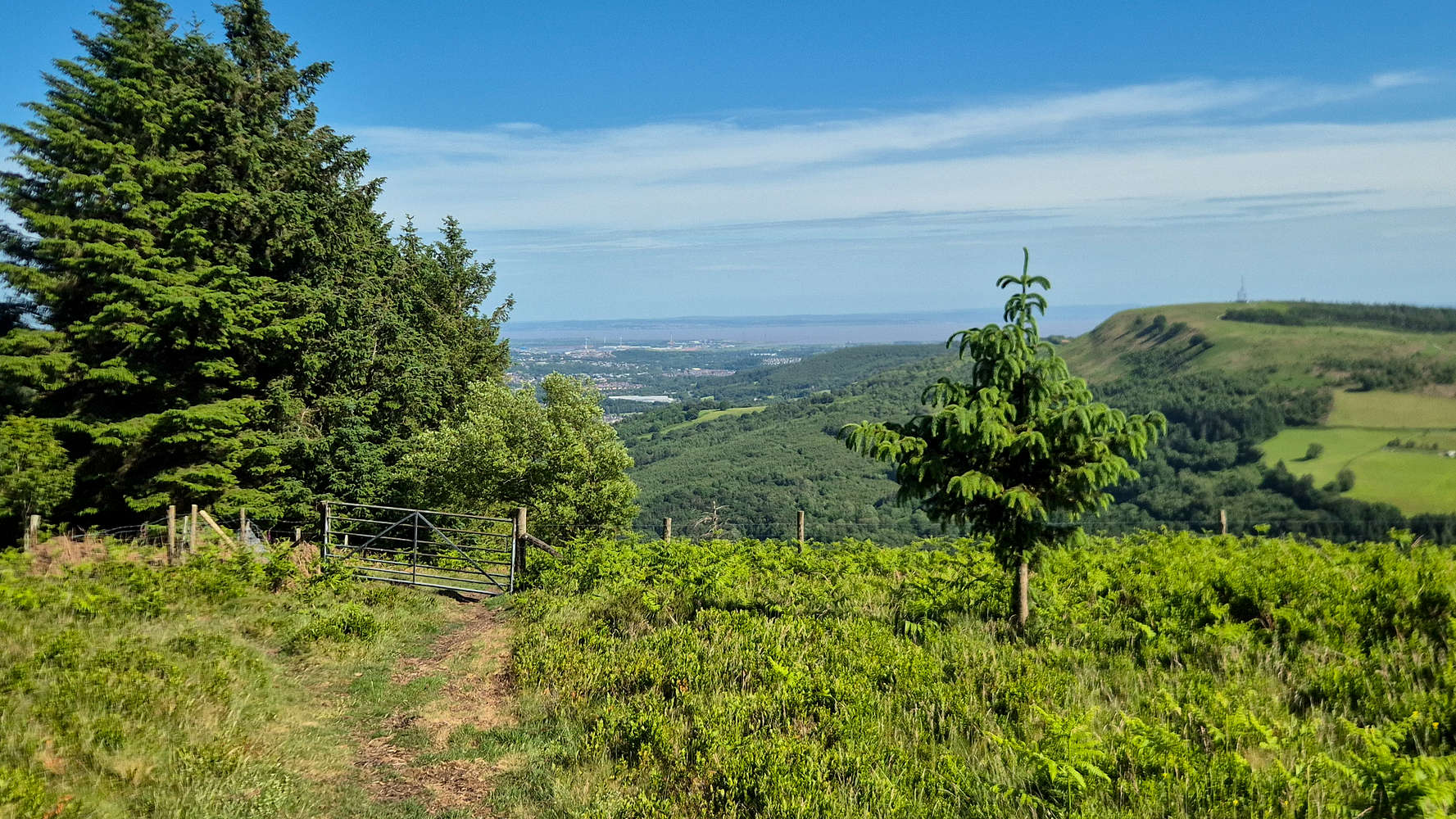 Expansive views to the Usk delta.