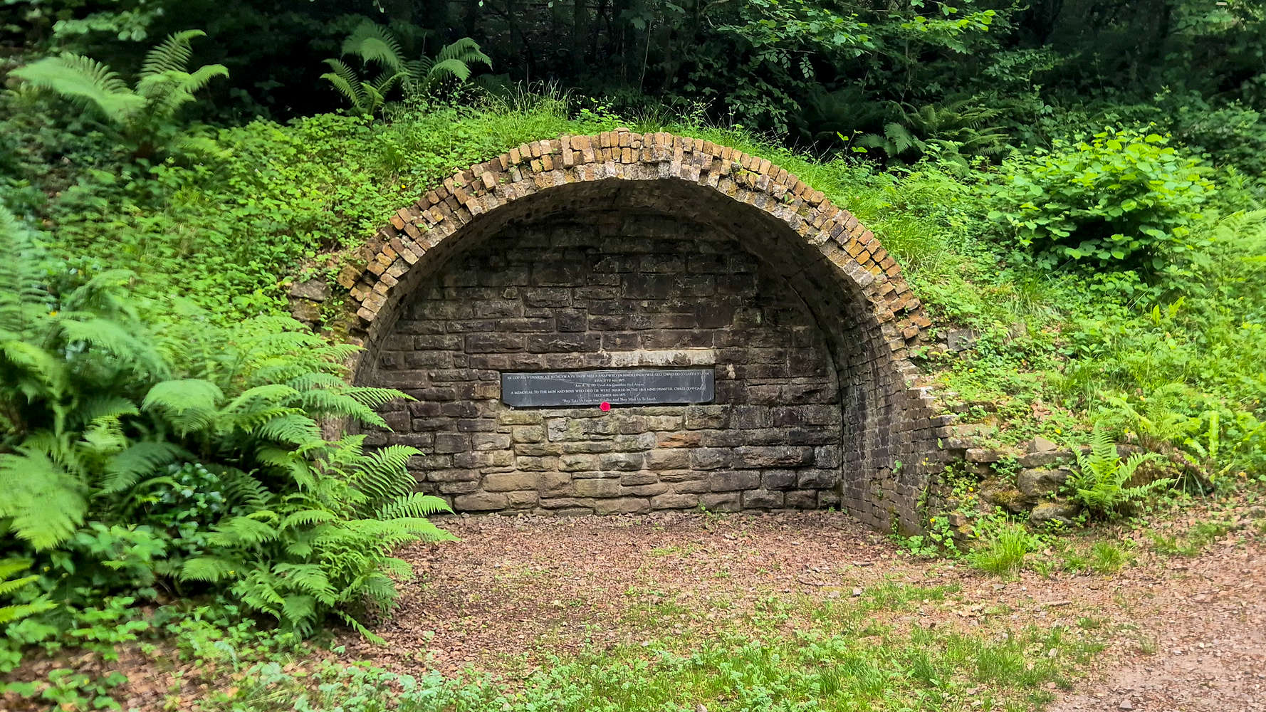 The old entrance to Lan Colliery.