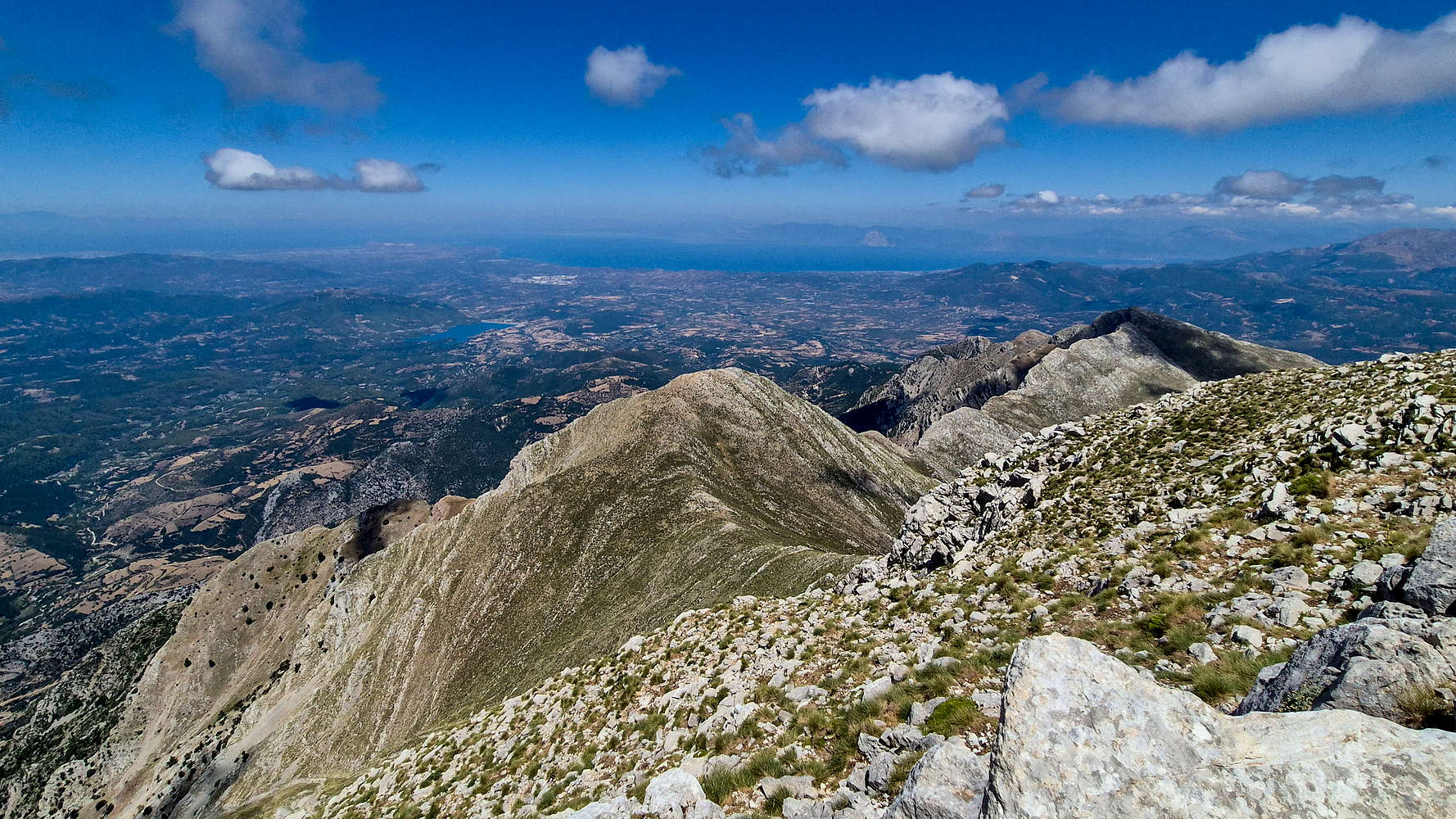 The Northern ridges of Erymanthos and Achaian plains.
