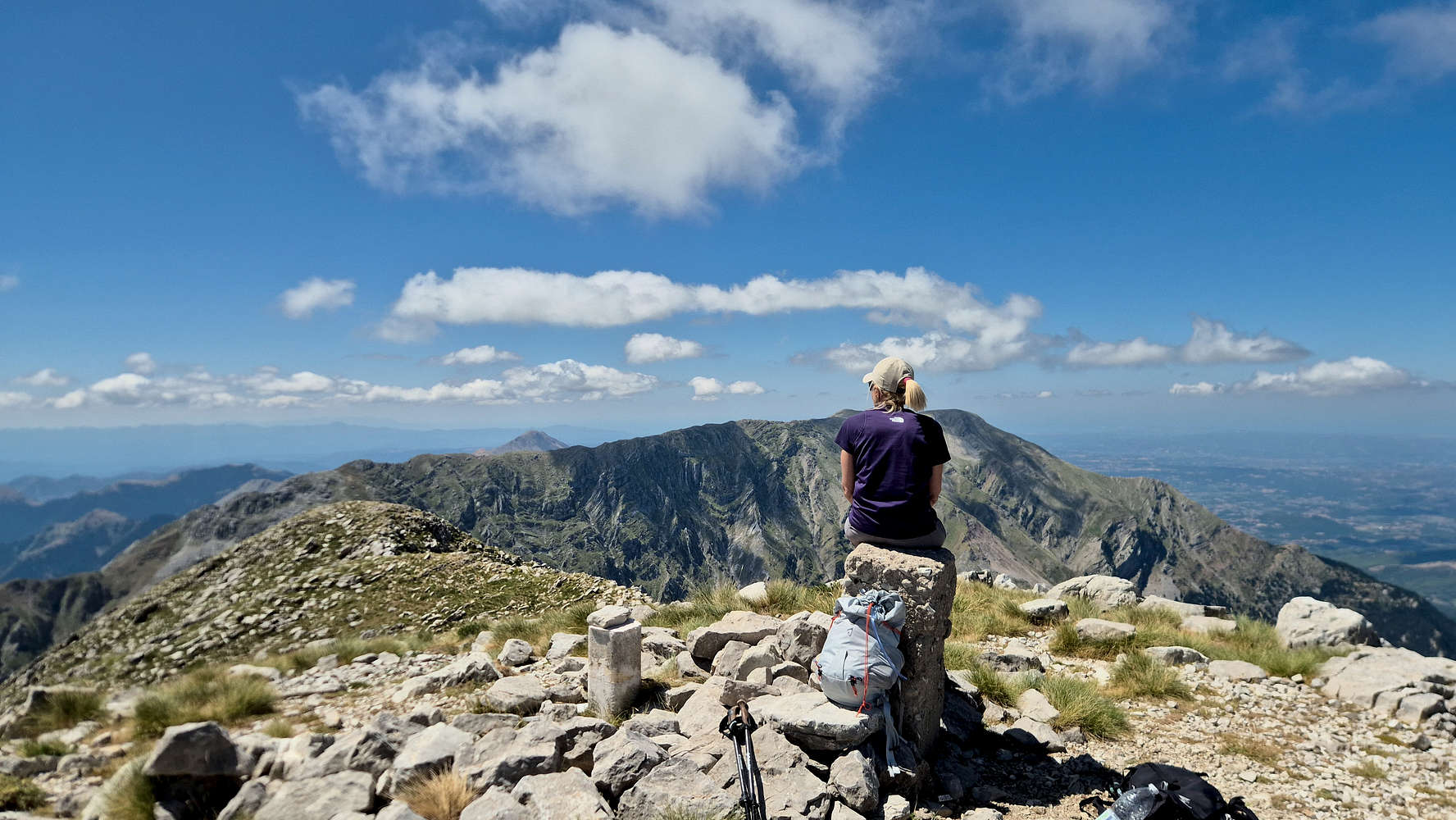 Terry admiring the views to our South.
