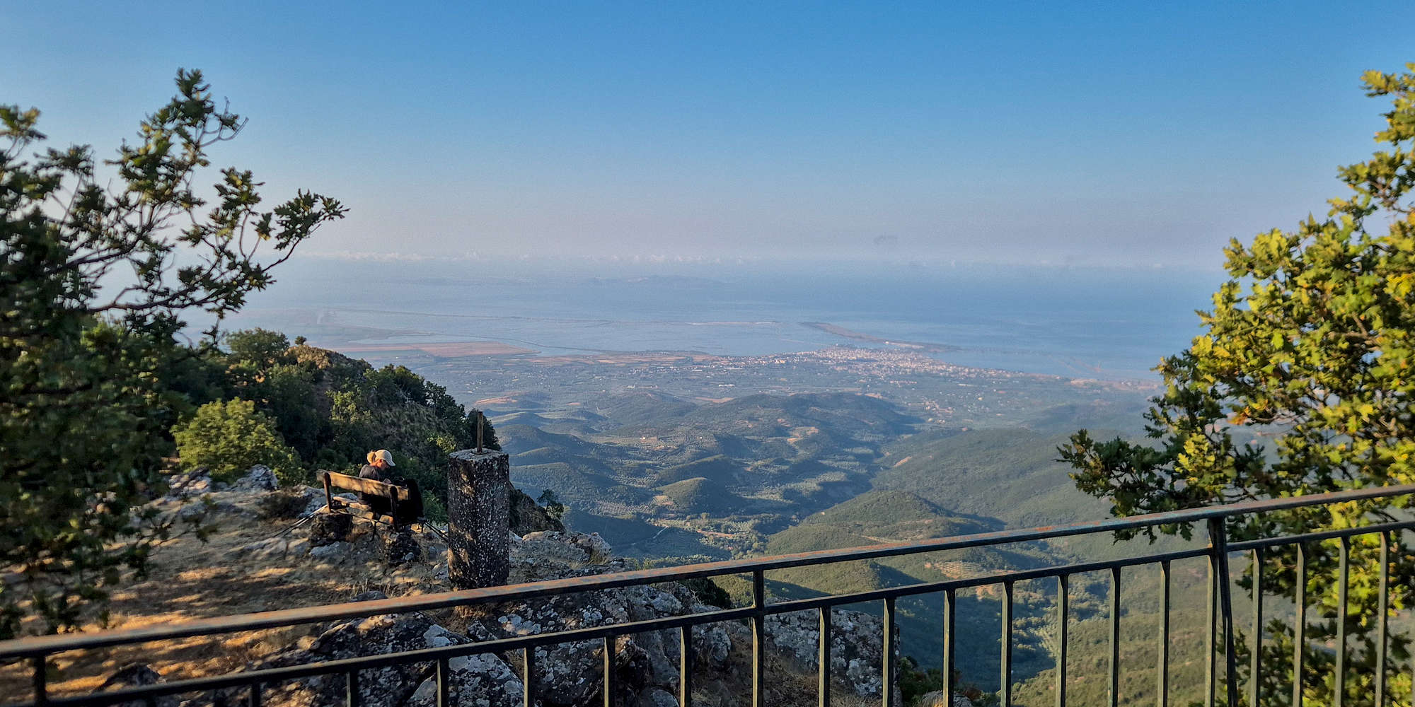 Terry enjoying the view, as seen from the Firewatch tower.