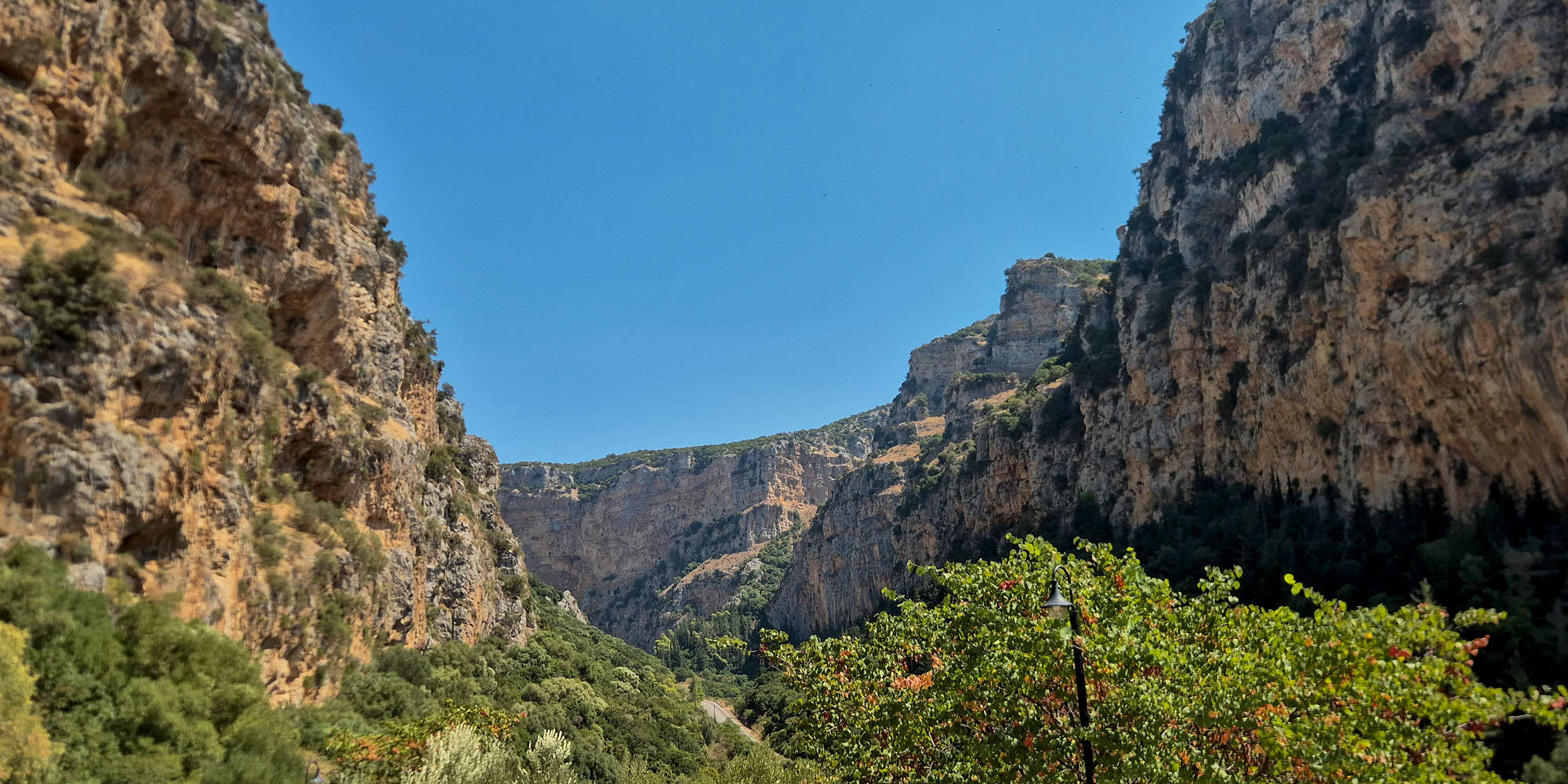 Kleisoura Gorge as seen from Panagia Eleousa.