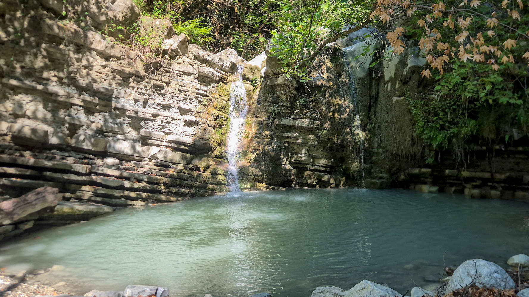 The primary waterfall at Captain’s Baths.