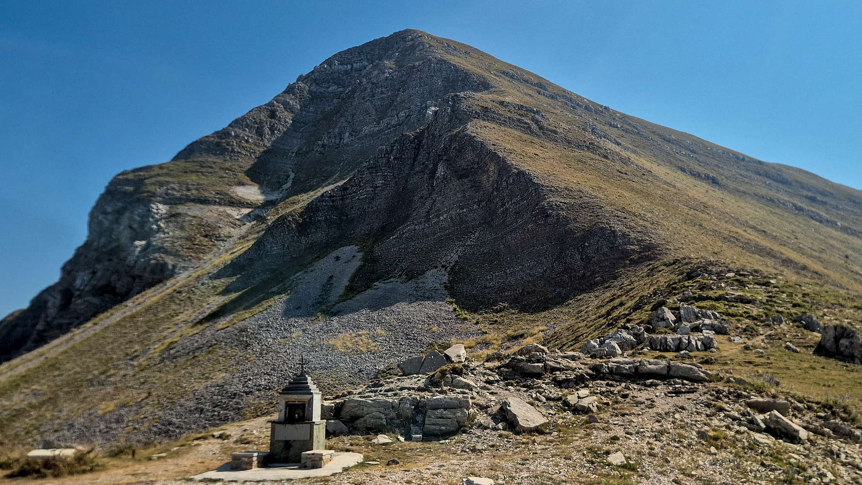 Tsouma Plastari (2,137m); summited in 2023 via the NW ridge.