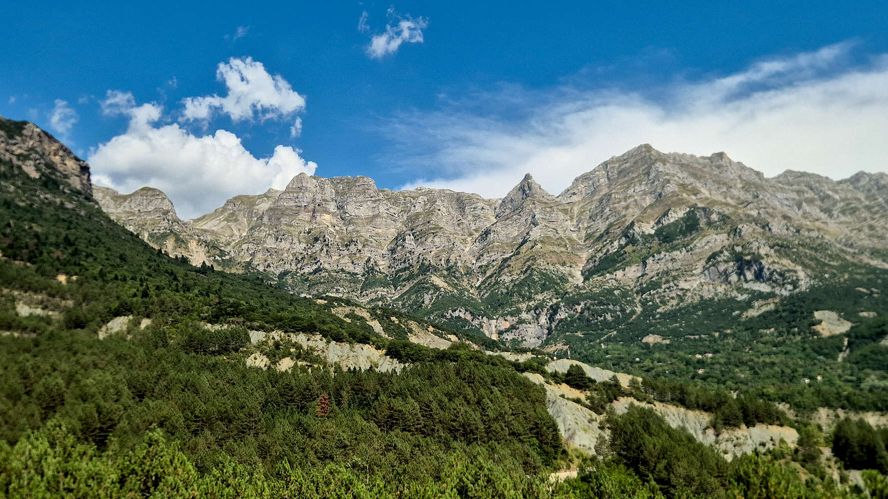 Gerakovouni (2,364m) in Tzoumerka under which we climbed.