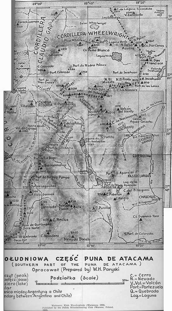 Historical map of the Puna Photos, Diagrams & Topos SummitPost