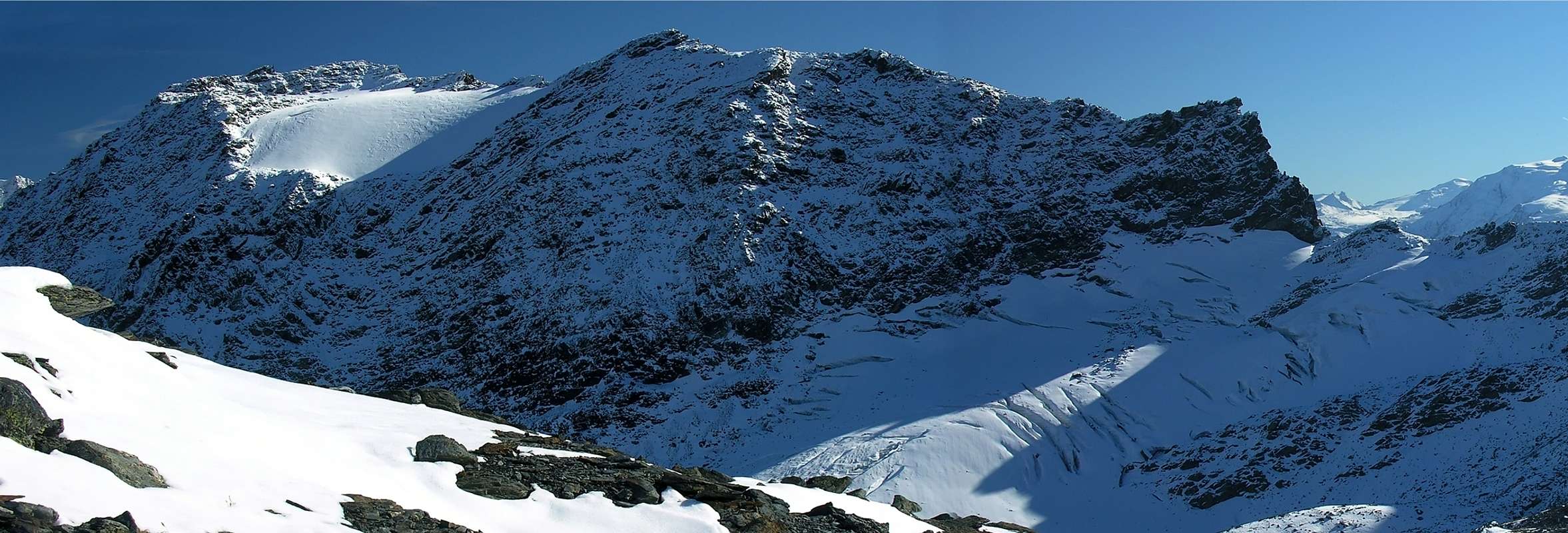 Mont Freduaz Centrale or Pointe Louie Blanche : Climbing, Hiking \u0026  Mountaineering : SummitPost, image size:2354x800