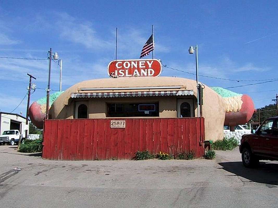 The famous hot dog stand near... Photos, Diagrams & Topos SummitPost