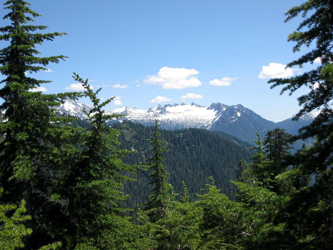 View along Shannon Ridge Trail, Northern Cascades : Photos, Diagrams ...