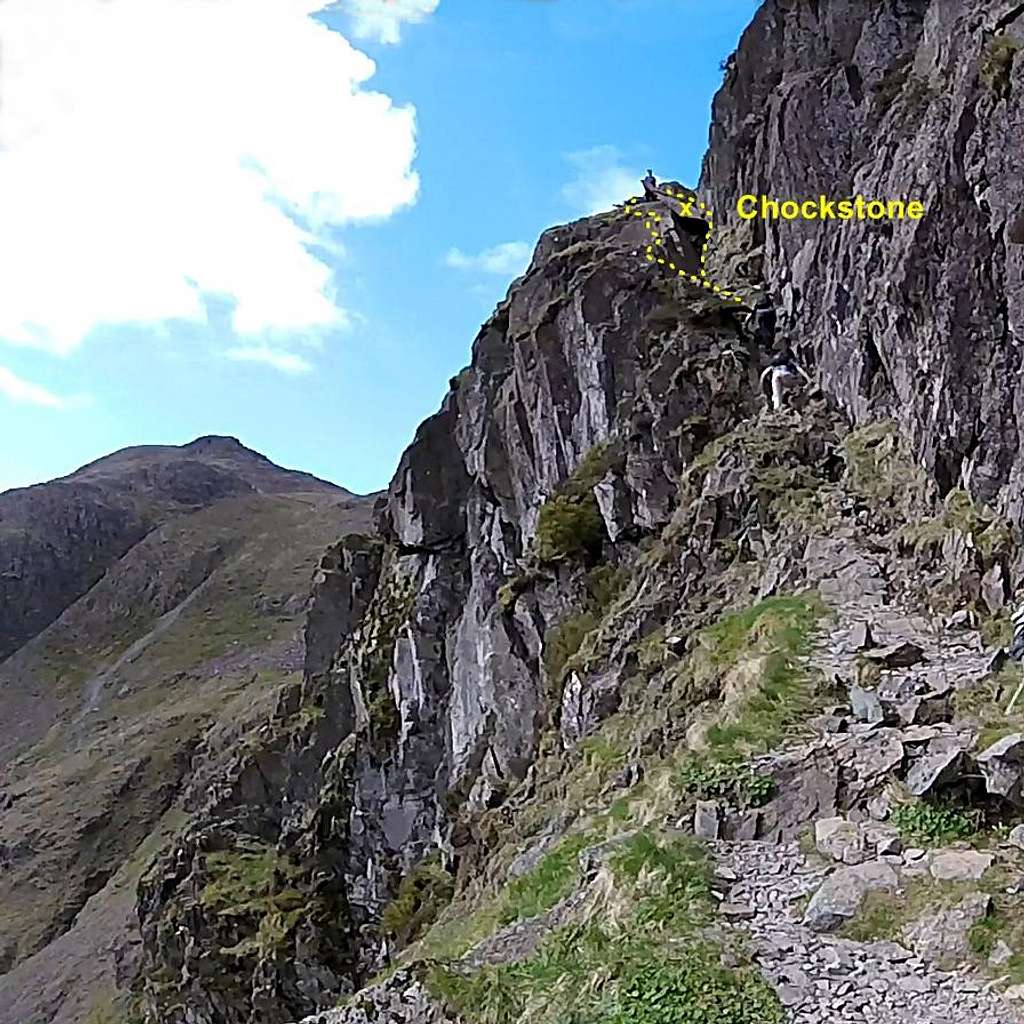 Crux pitch in mid section of Jacks Rake