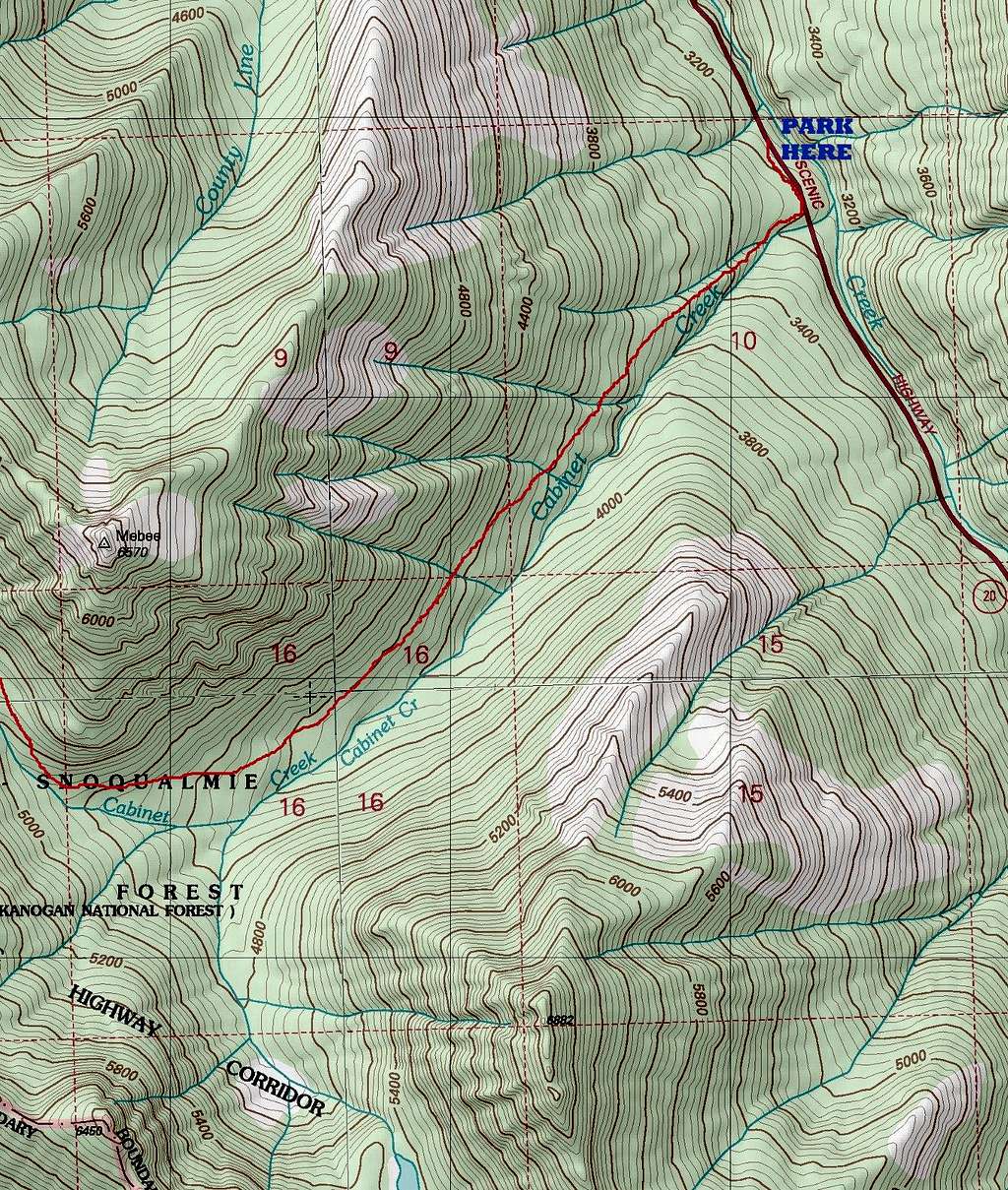 Elija Ridge Map 1