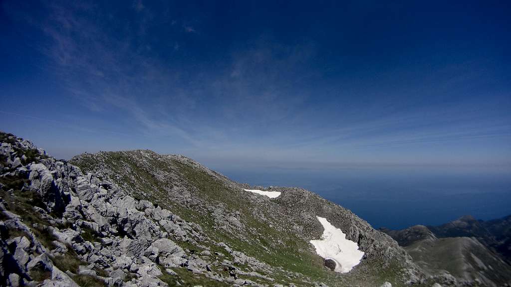View East from the summit of Dirfis