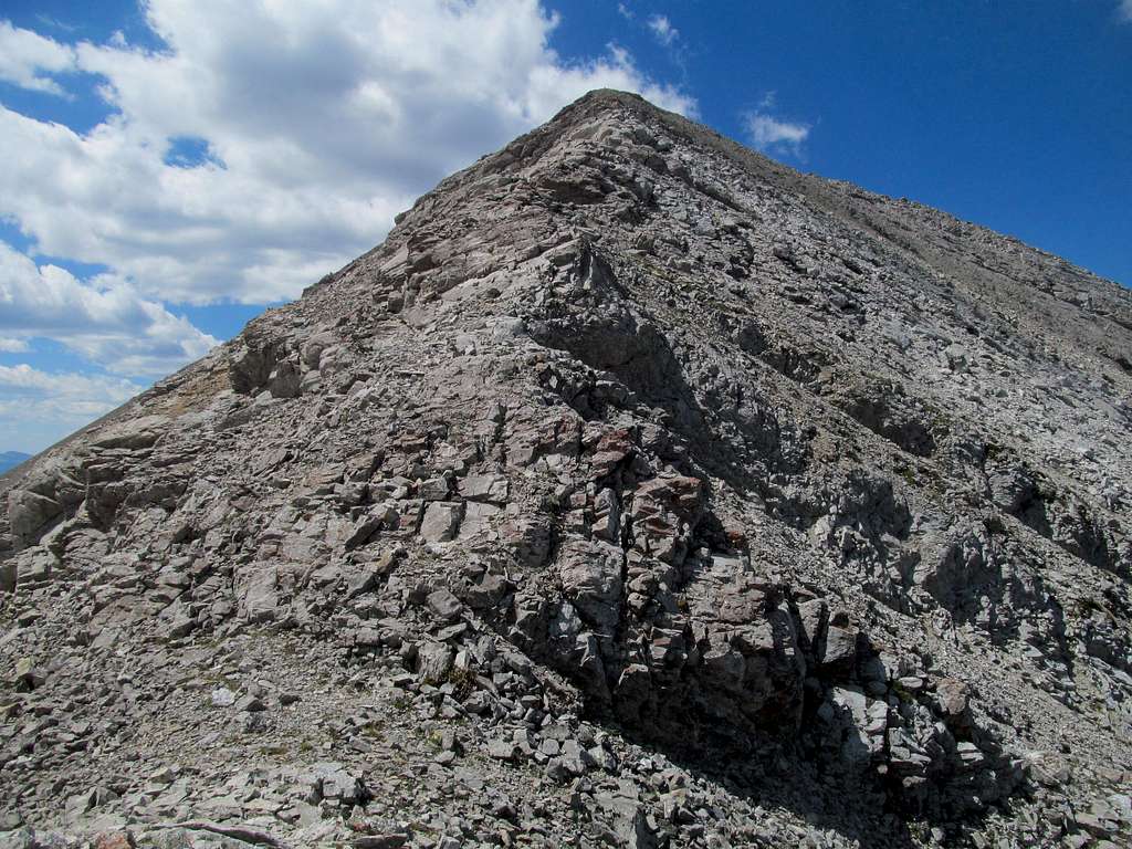 the only rocky portion of the East Ridge