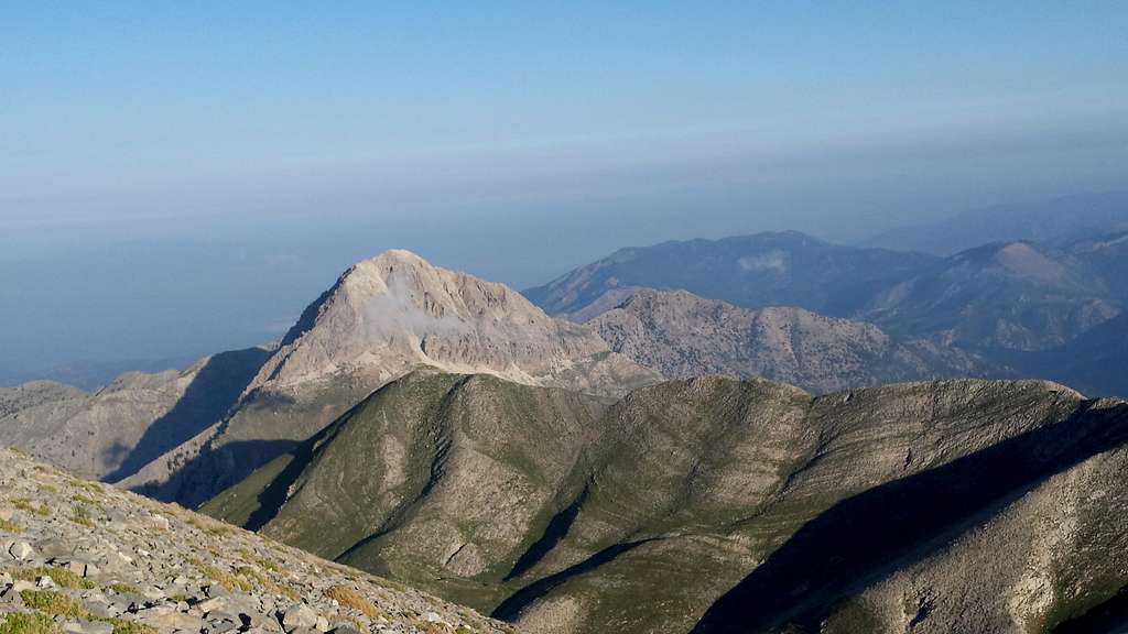 Xalasmeno as seen from the summit of Profitis Ilias