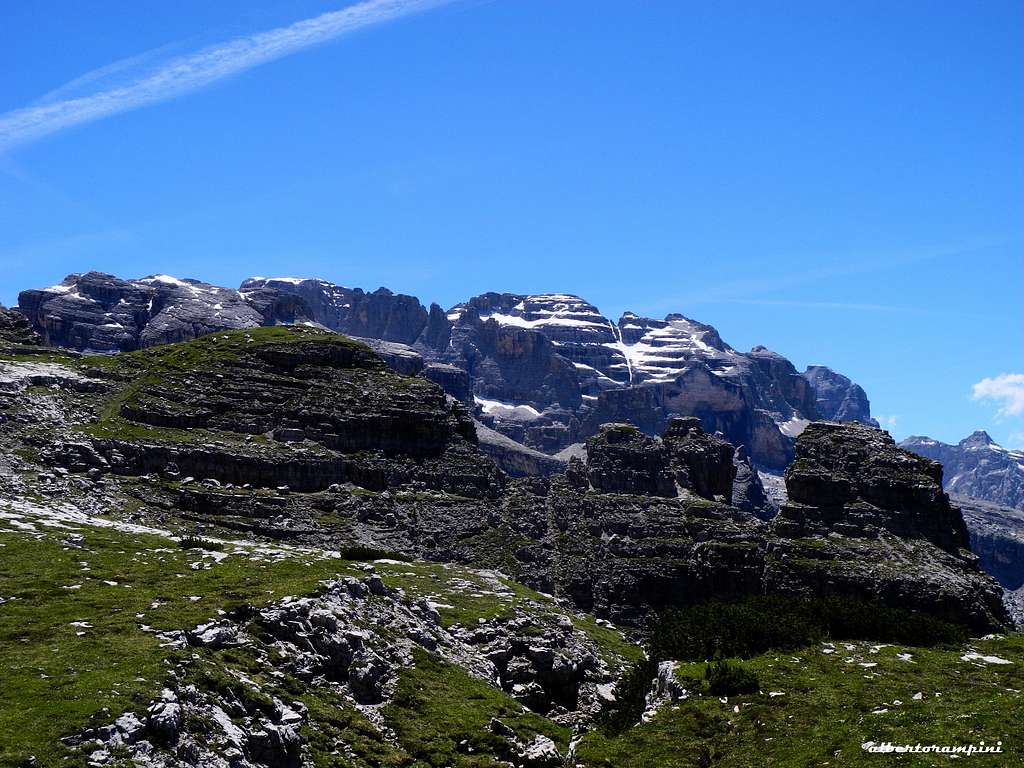 Summits of Corna Rossa and Brenta Dolomites