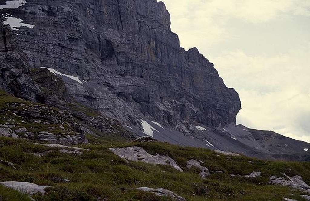 Lower part of Eiger North Face
