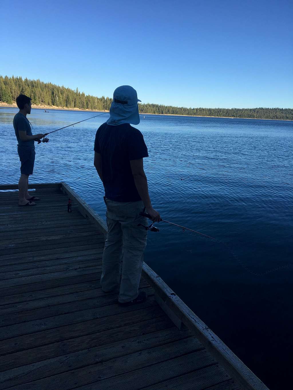Fishing at Crescent Lake