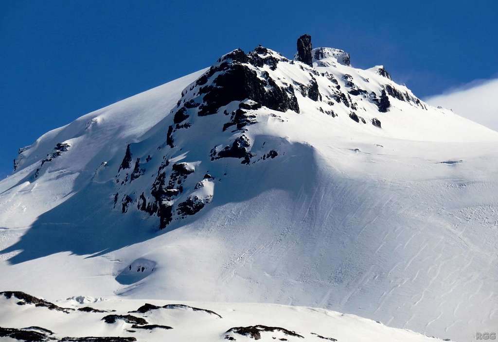 Zooming in on Svínahryggur (1628m)