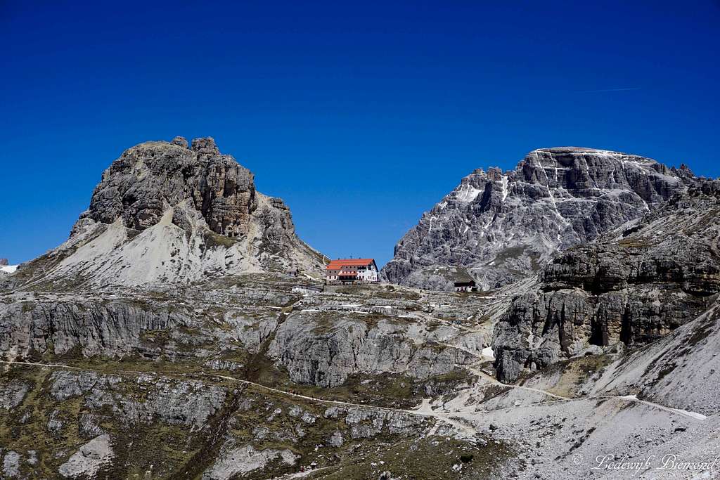 Sextner stein, Dreizinnenhuette & Dreischusterspitze