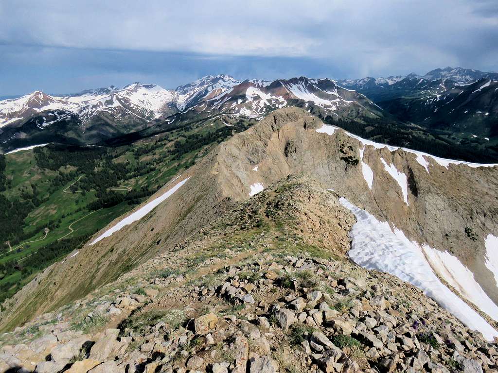 False summit and Mount Baldy
