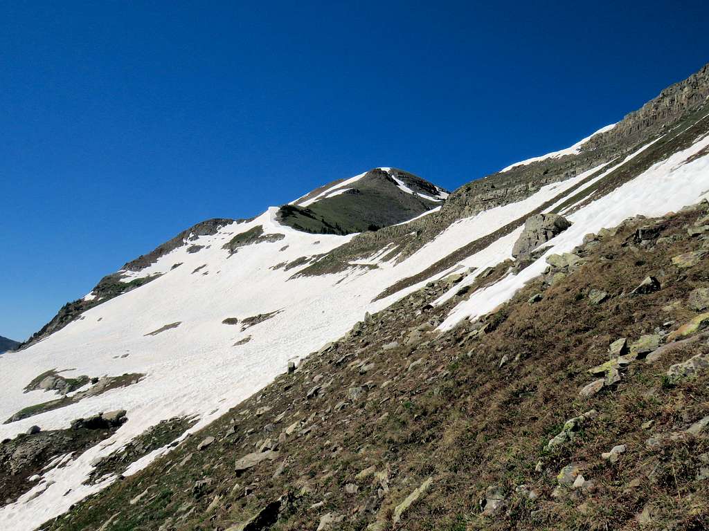 Summit of Hancock Peak and Oh-Be-Joyful Pass