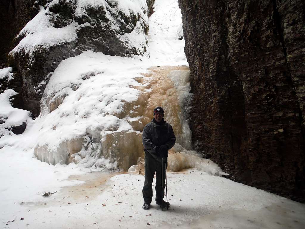 Second Falls in Winter - Kadunce Canyon
