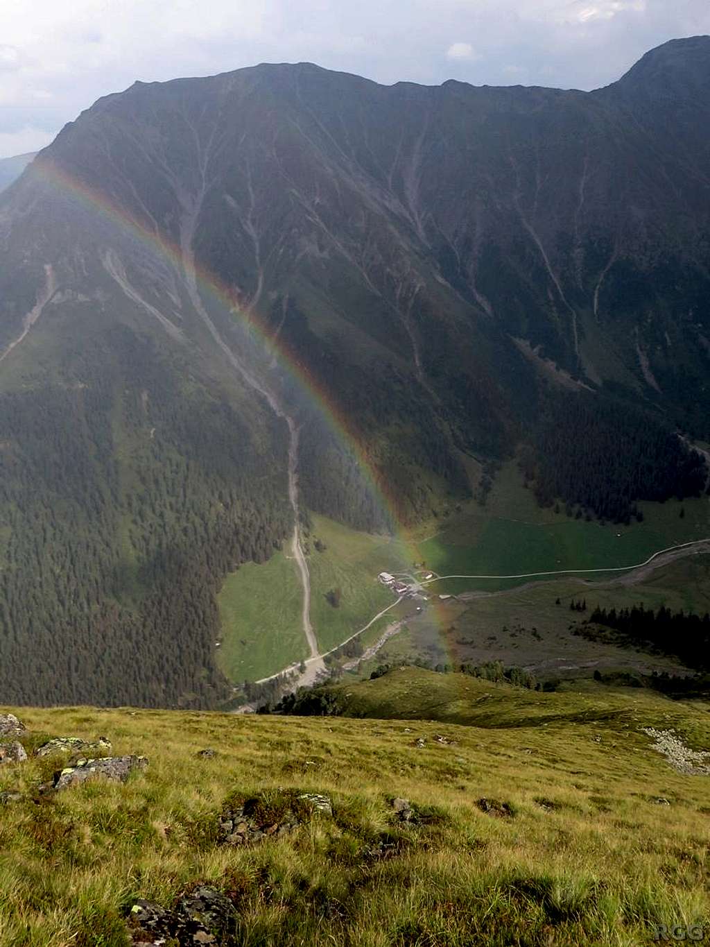 Rainbow over the Gleirschtal