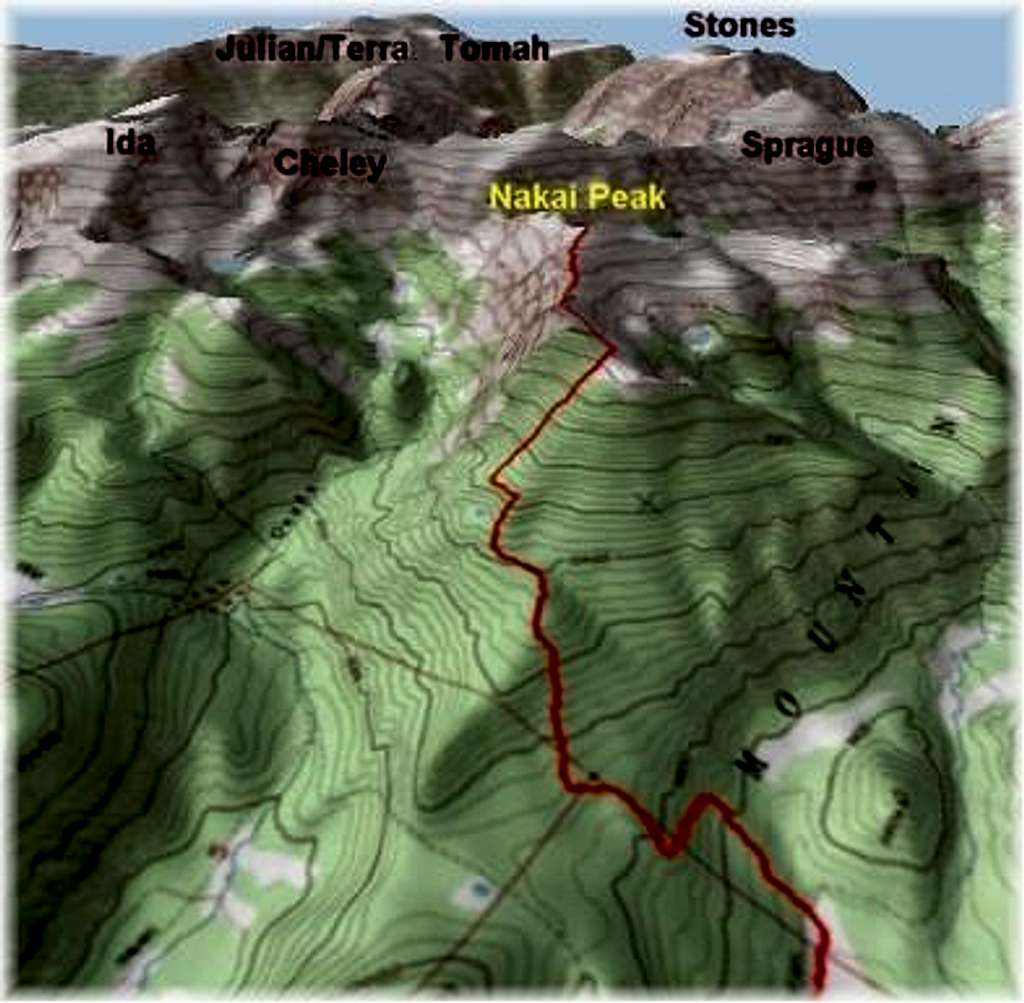 Nakai's Southwest Ridge Route...
