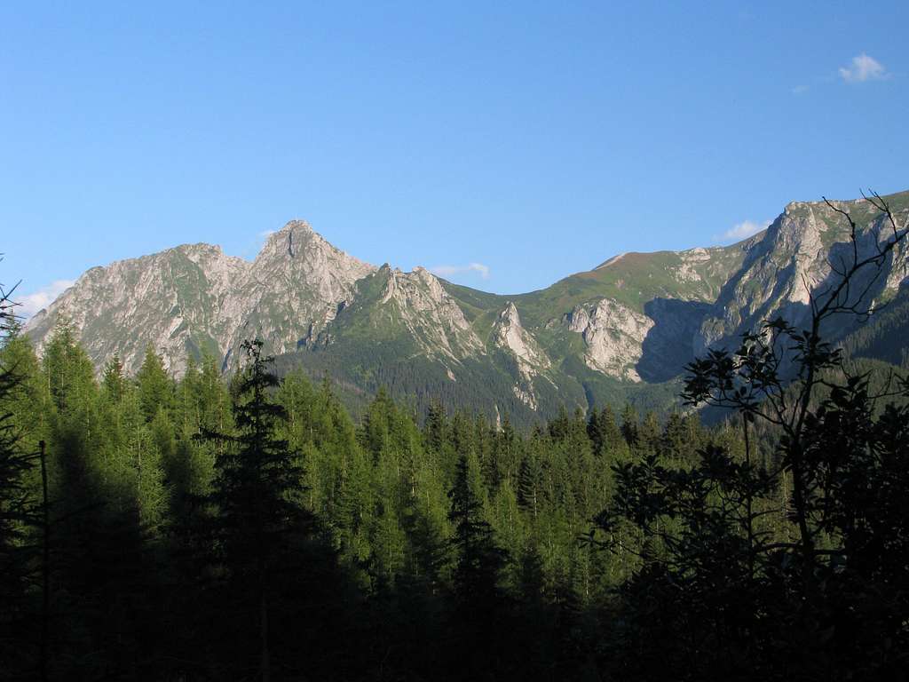Giewont and Wielka Turnia