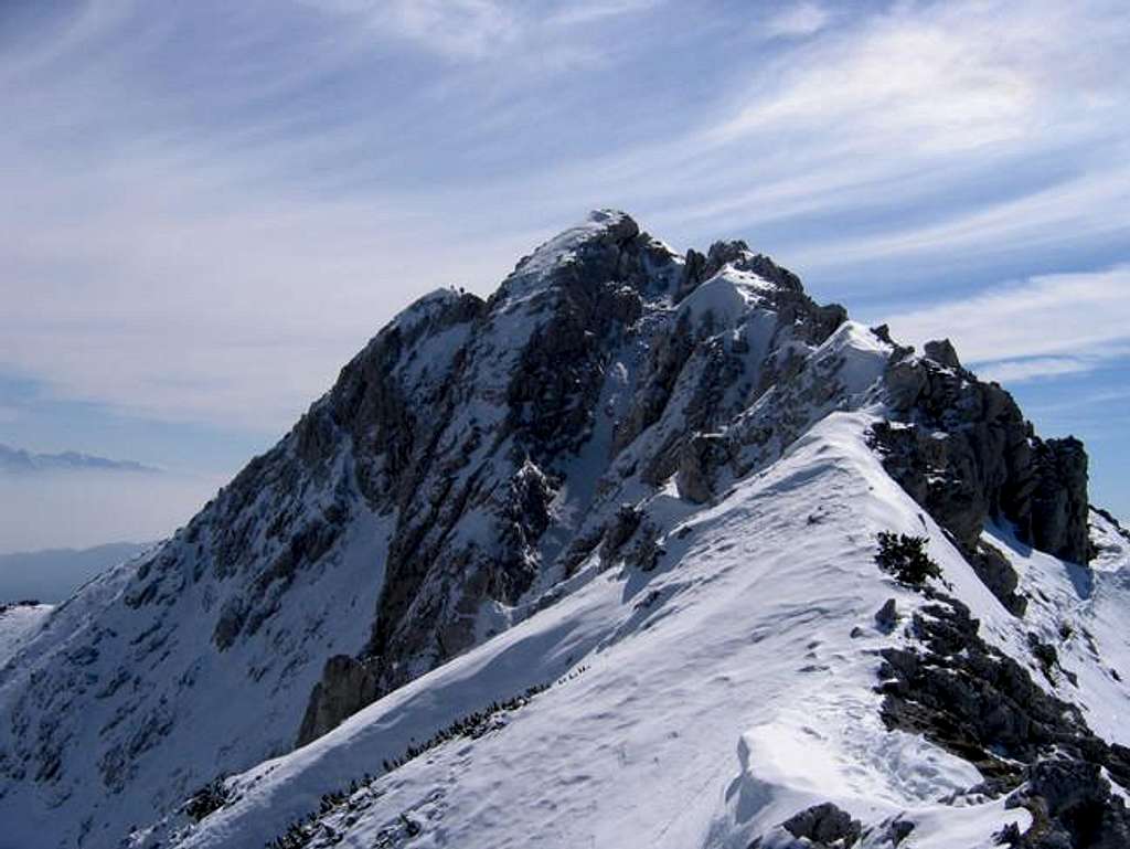 The NW ridge of Visevnik....
