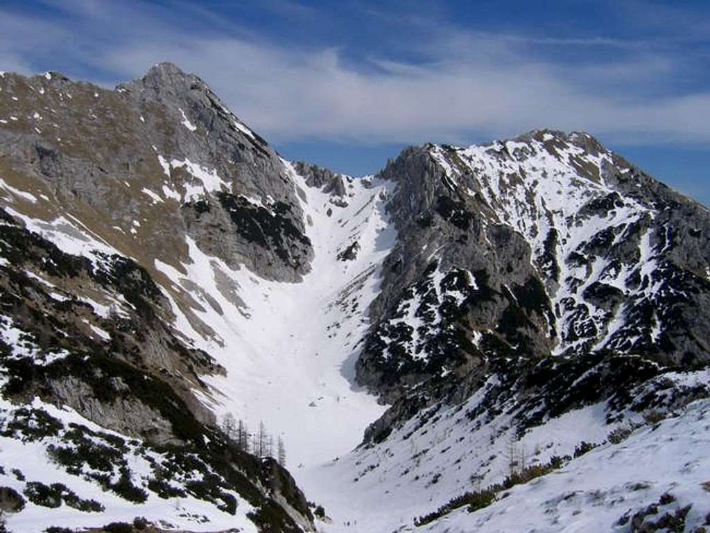 Mali Draski vrh on the left...