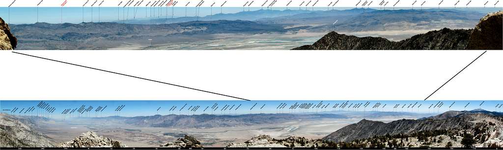 Labeled Eastern Panoramas from Owens Point