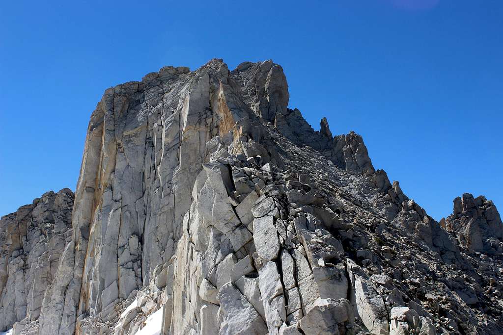 Approaching the summit area