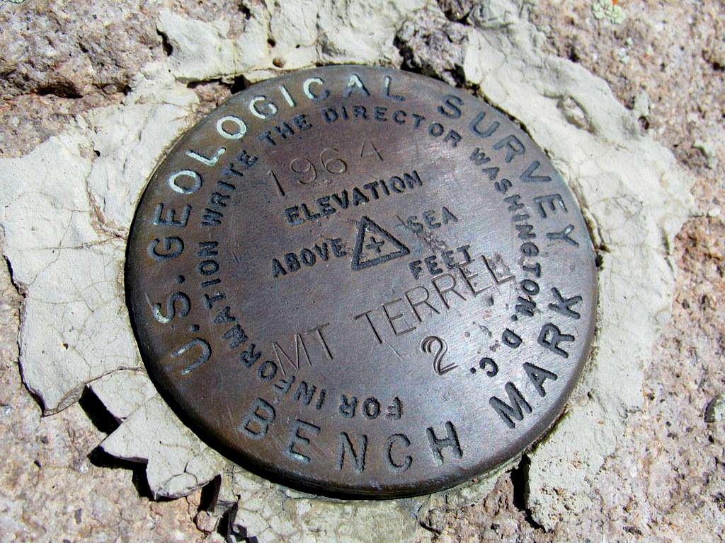 Mount Terrill survey marker
