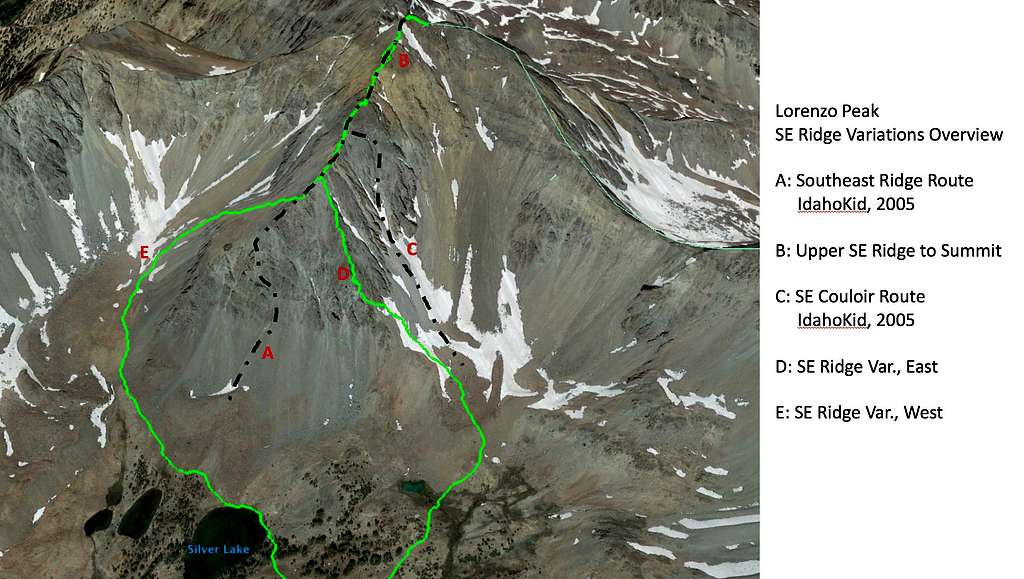Lorenzo Pk SE Ridge Variations Overview