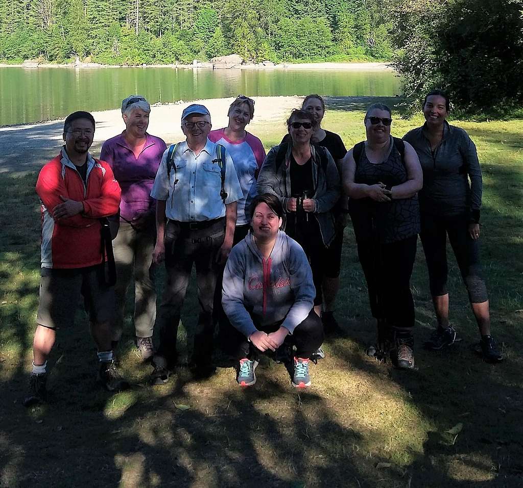 Our group getting ready for Rattlesnake Ledge