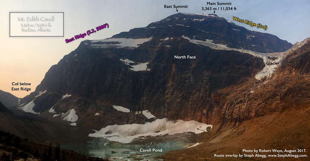 Annotated photo of Edith Cavell