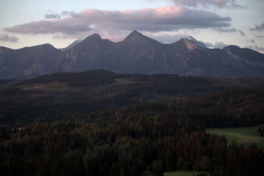 White Tatras at dawn