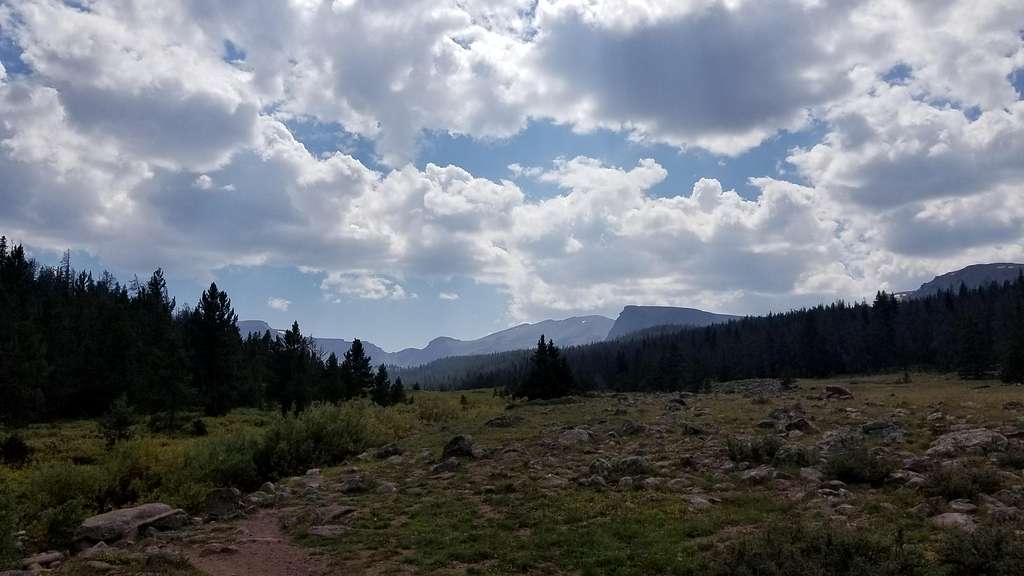 A first view of the Uintas in the distance