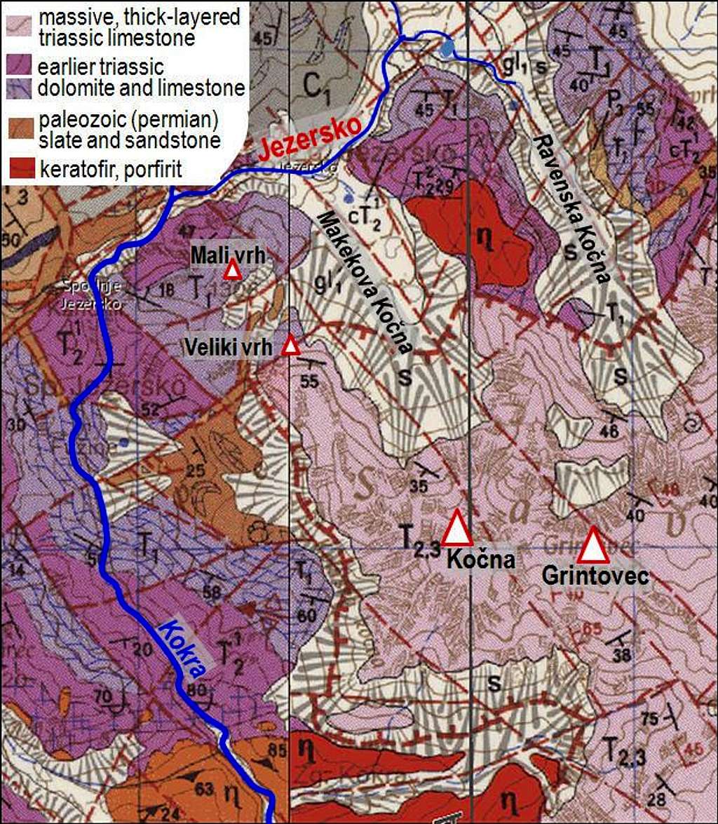 Geology of Kocna
