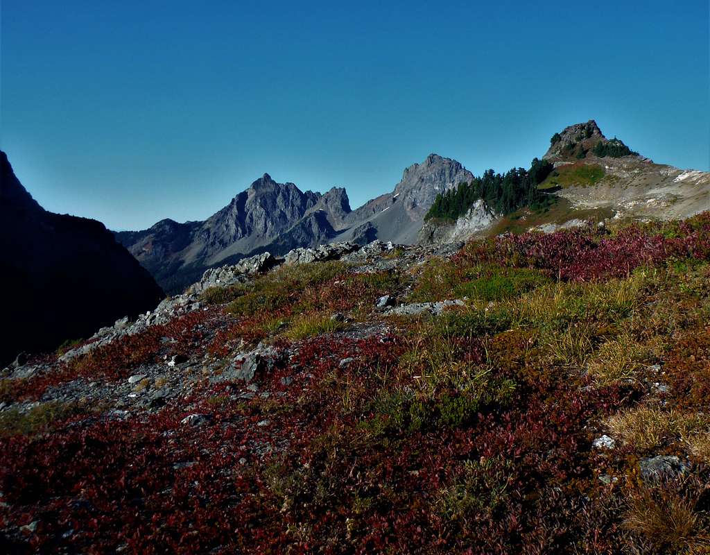 Yellow Aster Butte and the Border Peaks