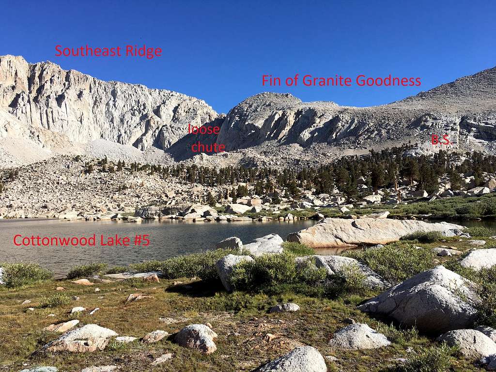 Looking at route from Cottonwood Lake #5