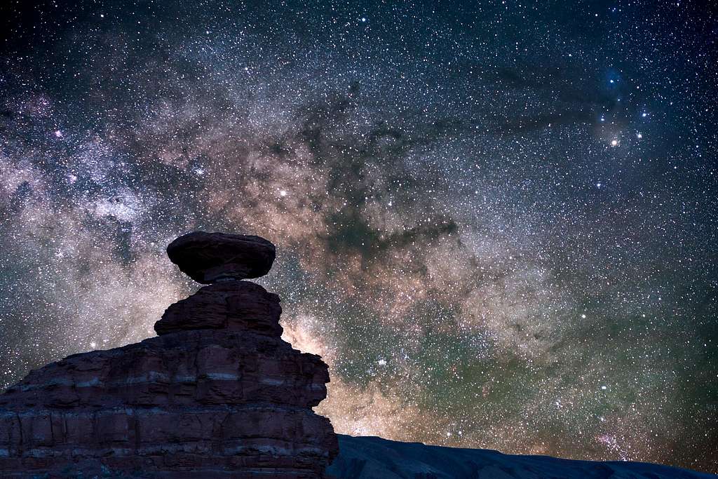 Milky Way core and Mexican Hat