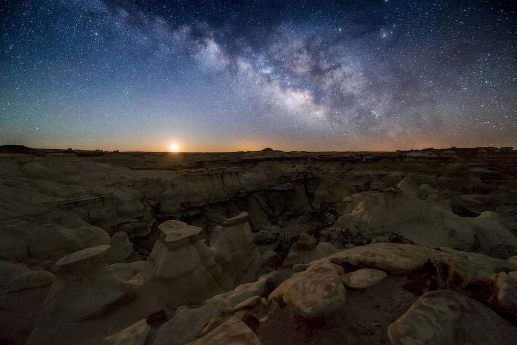 Milky Way and Bisti Badlands